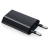 Chargeur secteur compact USB type A 1A noir Sachet