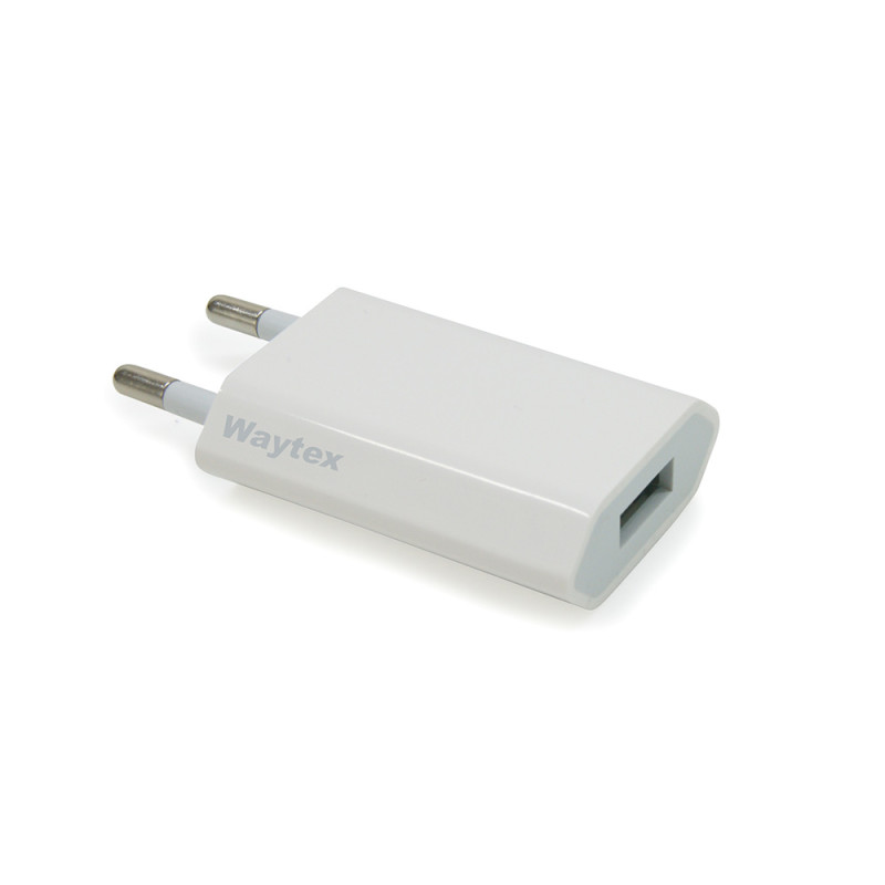 Chargeur secteur USB compact 1A blanc Suspendu