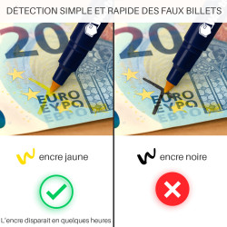 Marqueur stylo détecteur de faux billet