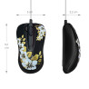 Mini souris optique USB Golden Sunset toutes surfaces, cordon rétract