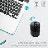 Souris Sans Fil Optique avec Nano Récepteur USB Noire