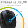 Souris Sans Fil Optique avec Nano Récepteur USB Noire
