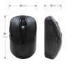 Souris Sans Fil Optique avec Nano Récepteur USB Noire