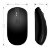 Souris Sans Fil Optique avec Nano Récepteur USB Sensib Régl Noire