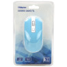 Souris Sans Fil Optique avec Nano Récepteur USB Sensib Régl Bleu Ciel