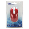 Souris Sans Fil Optique avec Nano Récepteur USB Sensib Régl Rouge