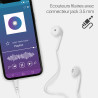 Ecouteurs/Kit main libre avec micro intra-auriculaires Blanc