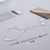 Ecouteurs/Kit main libre avec micro intra-auriculaires Blanc