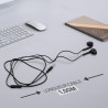 Ecouteurs/Kit main libre avec micro intra-auriculaires Noir
