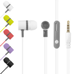 Ecouteurs / Kit main libre avec micro Ergonomique Multi-couleurs