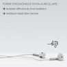 Ecouteurs USB type C Intra-auriculaire Micro et contrôle Blanc