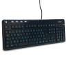 Clavier multimédia rétroéclairé, touches lumineuses, USB