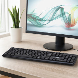 Clavier noir 105 touches USB