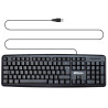 Clavier noir 105 touches USB