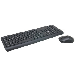 Pack clavier souris sans fils multimédia 2.4 GHz portée 10.00m noir