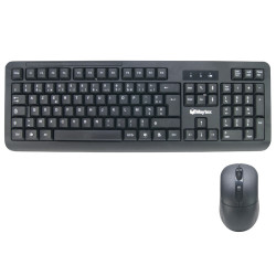 Pack clavier souris sans fils multimédia 2.4 GHz portée 10.00m noir