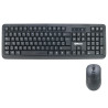 Pack clavier souris sans fils multimédia 2.4 GHz portée 10.00m noir