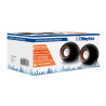 Enceintes multimédia 2 x 3  Watts RMS noires laquées, alim. USB