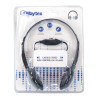 Casque Audio Noir Connexion Jack 3,5mm Volume Réglable Blister