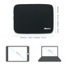 Housse pour Tablette et PC Portable 10-11 pouces Néoprène Noire