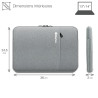 Housse imperméable interieur velour Tablette PC Portable 13-14 pouces