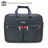 Sacoche Porte Document et PC 15.6  Multi Poches Zippées Nylon Noir