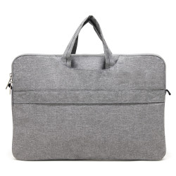 Sacoche élégance ordinateur 15.6'' polyester oxford gris chiné