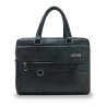 Sacoche buisness ordinateur 15,6  multi comp simili cuir noir