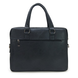 Sacoche buisness ordinateur 15,6  multi comp simili cuir noir