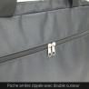 Sacoche Ordinateur 17,3'' Porte Document Multipoches Nylon Noir