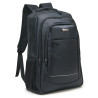 Sac à Dos 17'' Polyester Satiné Elégant Multi Poches Gros volume Noir