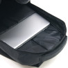 Sac à Dos 17'' Polyester Satiné Elégant Multi Poches Gros volume Noir