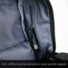 Sac à Dos Sécurité 15,6'' Serrure Antivol Port USB Passant Ecouteurs