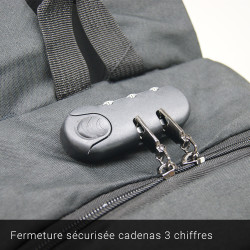 Sac à Dos Sécurité 15,6'' Serrure Antivol Port USB Passant Ecouteurs