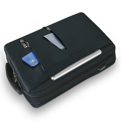 Sac à Dos Urbain XL 15,6 Pouces Polyester Oxford Multipoches USB Noir