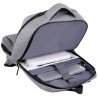 Sac à Dos Urbain XL 15,6 Pouces Polyester Oxford Multipoches USB Gris