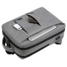 Sac à Dos Urbain XL 15,6 Pouces Polyester Oxford Multipoches USB Gris