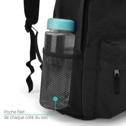 Sac a dos 15,6  compartiments Noir