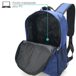 Sac a dos 15,6  compartiments Bleu navy