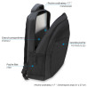 Sac à dos ordinateur 15  - 16  - 17,3?? imperméable unisexe - Noir