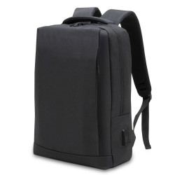 Sac à dos ordinateur 15,6’’ rectangle prise USB et Jack audio -Noir