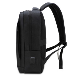Sac à dos ordinateur 15,6’’ rectangle prise USB et Jack audio -Noir