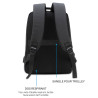 Sac à dos ordinateur 15,6’’ rectangle prise USB et Jack audio -Noir