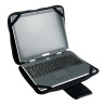Housse pour PC 15.4  avec poignée fermet scratch néoprène Noir Gris