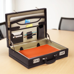 Attaché case rigide compartiments serrures à codes