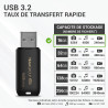 Clé 16 Go Pro USB 3.2 (3.1/3.0) Noir Team Group