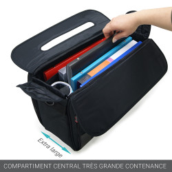 Sacoche multifonction grande capacité  Pilot case souple extensible