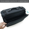 Sacoche multifonction grande capacité  Pilot case souple extensible