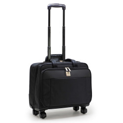 Malette Trolley  4 roulettes 3 compart et pochettes PC et tablette