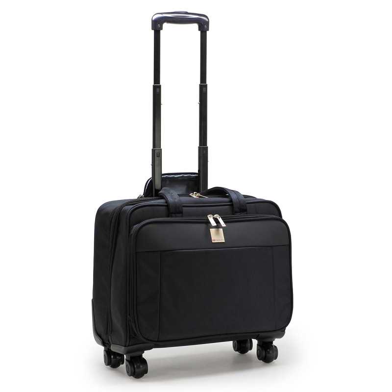 Malette Trolley  4 roulettes 3 compart et pochettes PC et tablette